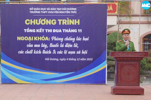 Tổng kết thi đua tháng 11 và chương trình ngoại khóa: “Phòng chống tác hại của ma túy, thuốc lá điện tử, các chất kích thích và các tệ nạn xã hội"